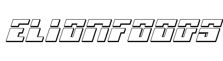Micronian Laser 3D Italic  Free Fonts Download