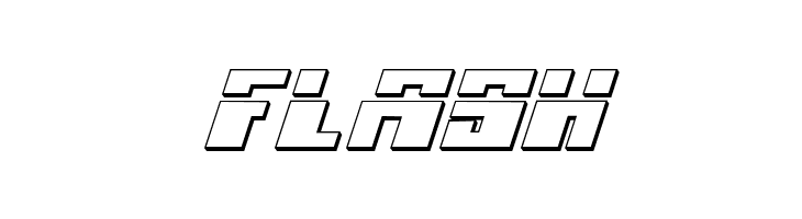 Micronian Laser 3D Italic  Free Fonts Download