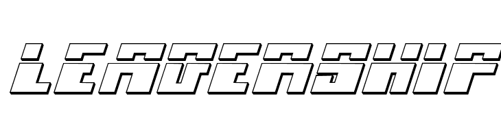 Micronian Laser 3D Italic  Free Fonts Download