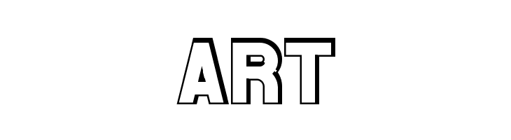 Jumpoff Demo Outline  Free Fonts Download