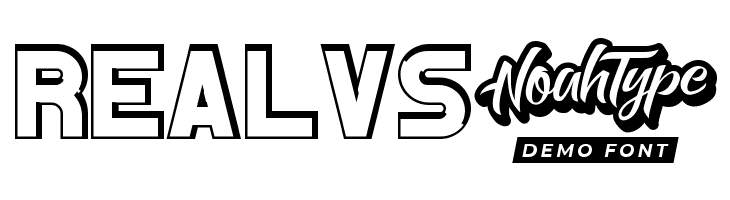 Jumpoff Demo Outline  Free Fonts Download