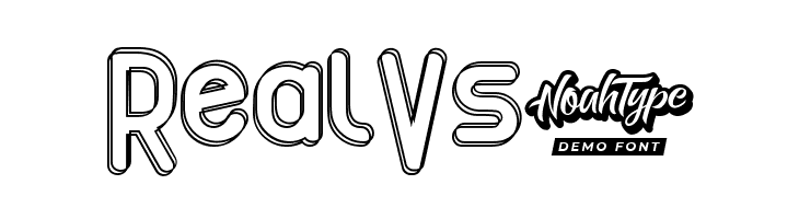 Line Light Demo Outline  Free Fonts Download