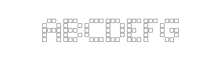 Matrix Dots Demo Outline  Free Fonts Download