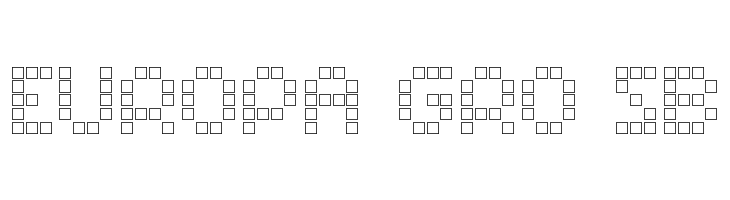 Matrix Dots Demo Outline  Free Fonts Download
