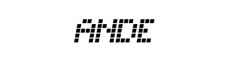 Matrix Dots Demo Italic  Free Fonts Download