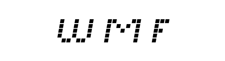 Matrix Dots Demo Italic  Free Fonts Download