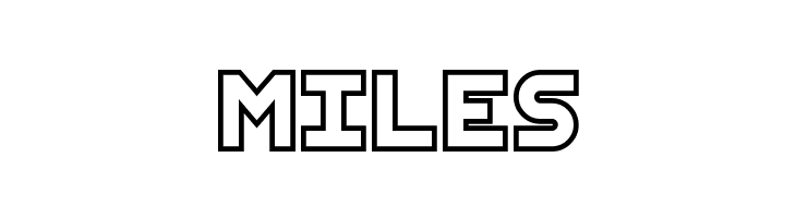 SkyMid Demo Outline  Free Fonts Download