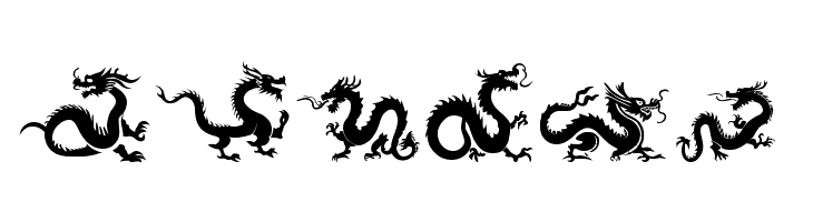 The Chinese Dragon of South ST  Free Fonts Download