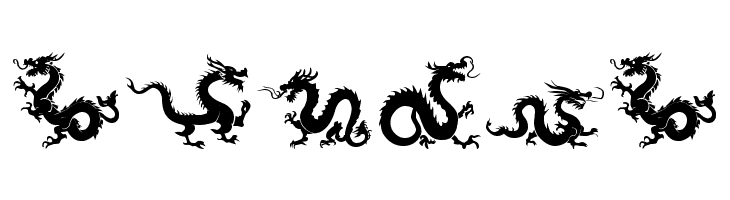The Chinese Dragon of South ST  Free Fonts Download