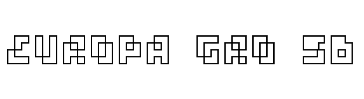 four pixel caps outline  Free Fonts Download