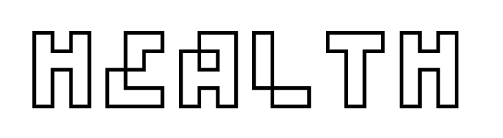 four pixel caps outline  Free Fonts Download