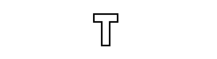 four pixel caps outline  Free Fonts Download