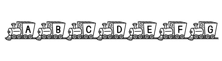 Train Letters Demo  Free Fonts Download