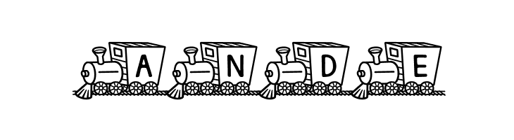 Train Letters Demo  Free Fonts Download