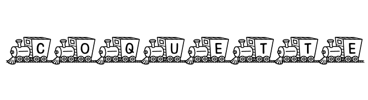 Train Letters Demo  Free Fonts Download