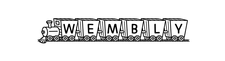 Train Letters Demo  Free Fonts Download