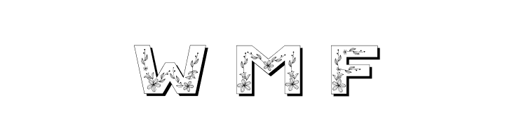 Floral Season Shadow  Free Fonts Download