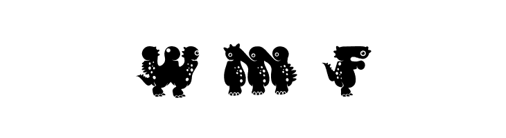 Monster DIno  Free Fonts Download