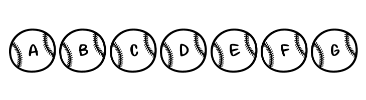 Baseball Letters Demo Regular  Free Fonts Download