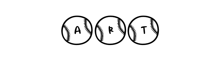 Baseball Letters Demo Regular  Free Fonts Download