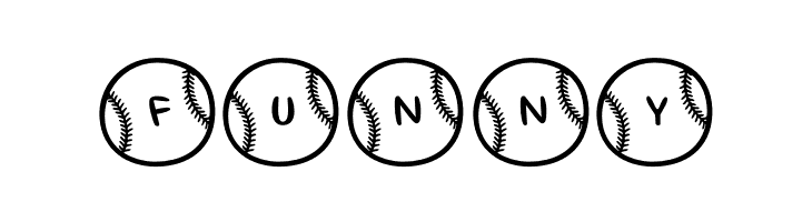 Baseball Letters Demo Regular  Free Fonts Download