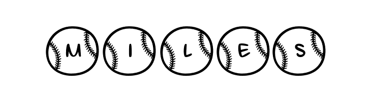 Baseball Letters Demo Regular  Free Fonts Download