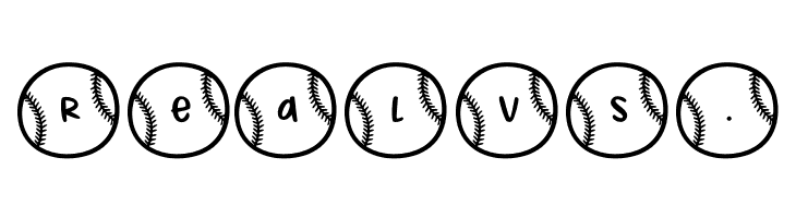 Baseball Letters Demo Regular  Free Fonts Download