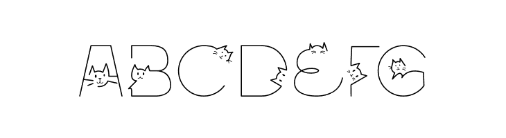 Oriental Cats Light  Free Fonts Download