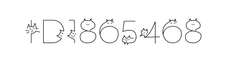 Oriental Cats Light  Free Fonts Download