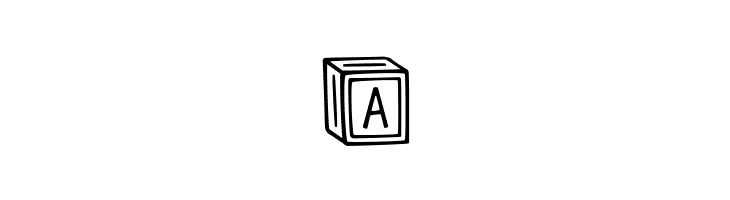 Letter ^  Blocks Regular  Free Fonts Download