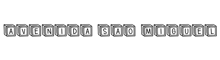 Letter ^  Blocks Regular  Free Fonts Download