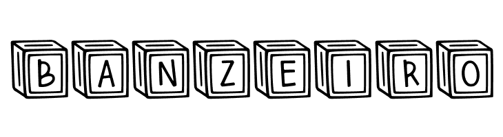 Letter ^  Blocks Regular  Free Fonts Download