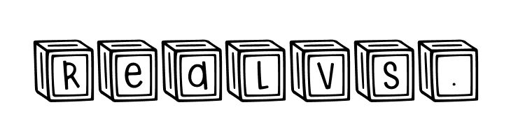 Letter ^  Blocks Regular  Free Fonts Download