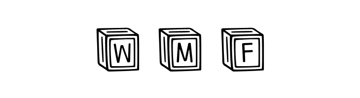 Letter ^  Blocks Regular  Free Fonts Download