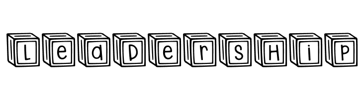 Letter ^  Blocks Regular  Free Fonts Download