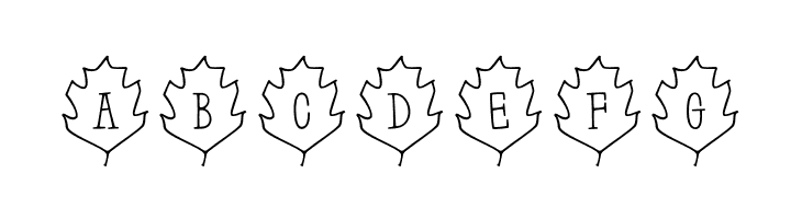 Leaf Letters  Outline Demo  Free Fonts Download