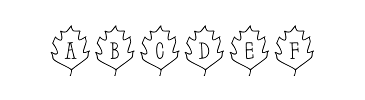 Leaf Letters  Outline Demo  Free Fonts Download