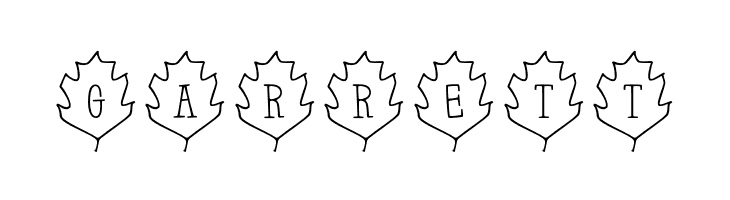 Leaf Letters  Outline Demo  Free Fonts Download