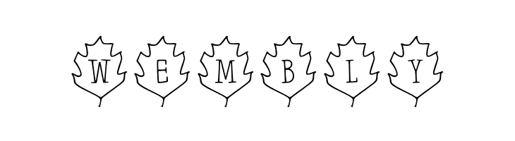 Leaf Letters  Outline Demo  Free Fonts Download