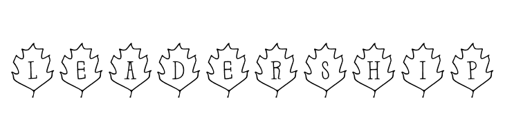 Leaf Letters  Outline Demo  Free Fonts Download