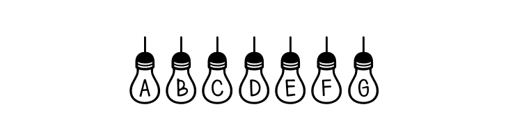 (Hanging Lights) Regular  Free Fonts Download
