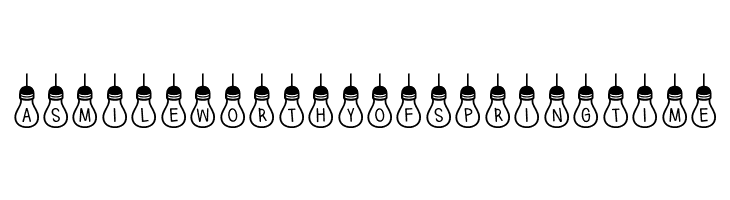 (Hanging Lights) Regular  Free Fonts Download