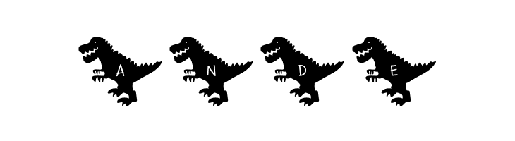 Lettersaurus*Rex Regular  Free Fonts Download