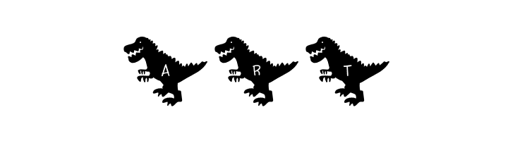 Lettersaurus*Rex Regular  Free Fonts Download