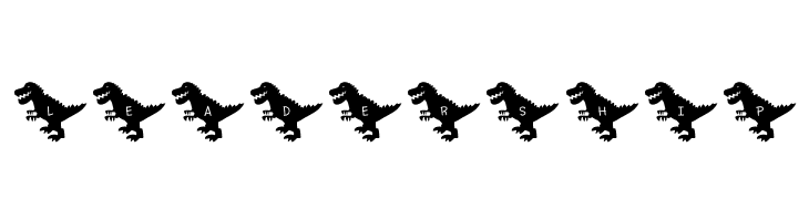 Lettersaurus*Rex Regular  Free Fonts Download
