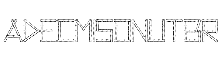 Reed Sticks_PersonalUseOnly  Free Fonts Download