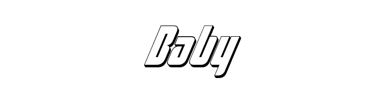 Philadelphia Italic 3D  Free Fonts Download