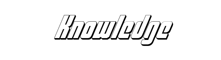 Philadelphia Italic 3D  Free Fonts Download