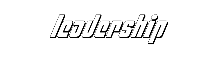 Philadelphia Italic 3D  Free Fonts Download