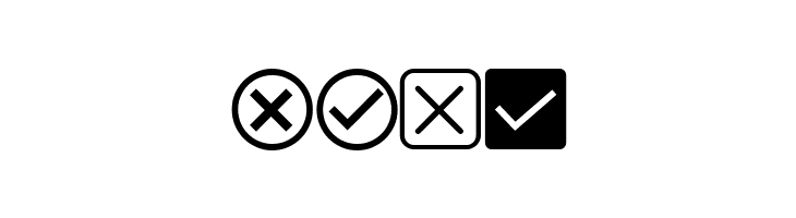 Check Icons Regular  Free Fonts Download